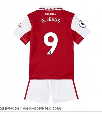 Arsenal Gabriel Jesus #9 Hemmatröja Barn 2022-23 Kortärmad (+ korta byxor)